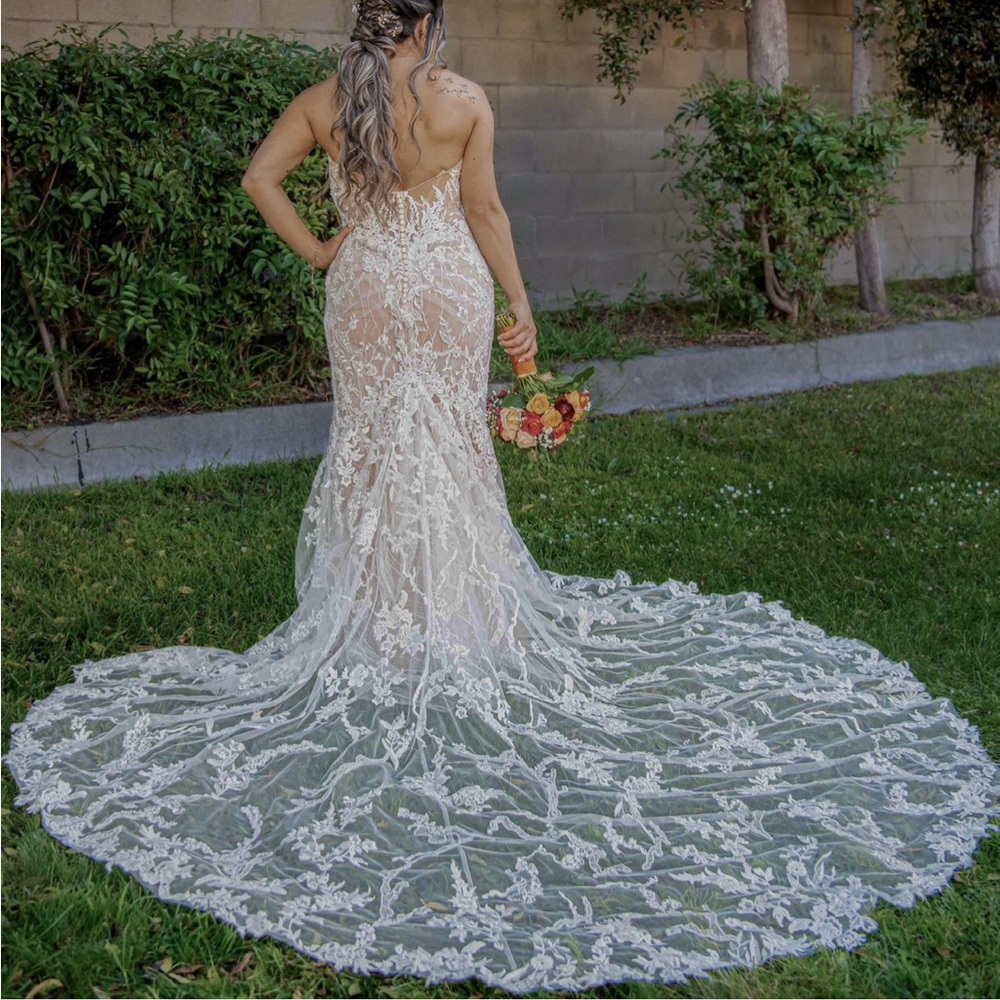 Strapless wedding dress Martin Thornburg